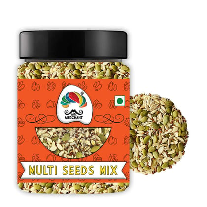 Mr. Merchant Antioxidant Seeds Mix (250 gm) -(Roasted Sunflower, Pumpkin, Flax, Watermelon, Chia seed) (High in Protein Multi Seeds Mixture) (Sugar Free, Immunity Booster & Ready To Eat Snacks