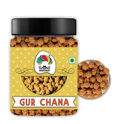 Mr. Merchant Gur Chana, 250g |Deliciously Roasted Chana Coated in Jaggery | Immunity Booster
