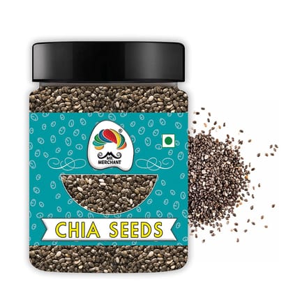Mr. Merchant Roasted Chia Seeds with Omega 3 and Fiber for Weight Loss - 250g