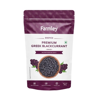 Farmley Premium Greek Dried Blackcurrant, 200 g