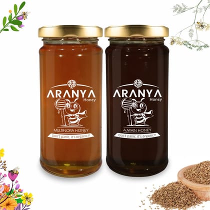 Multiflora + Ajwain Honey Combo