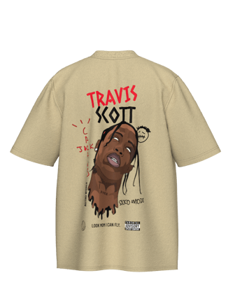 Travis Scott Oversized T-shirt 2 - Beige