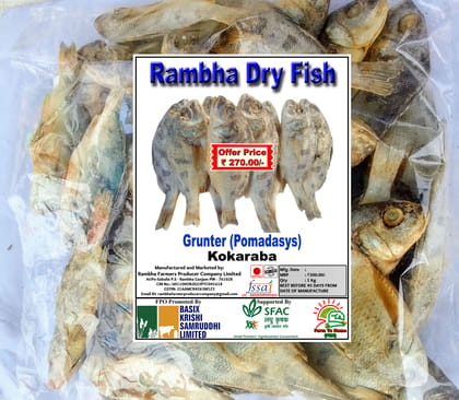 Grunter (Pomadasys) | Kokaraba | Rambha Dry Fish | 1Kg
