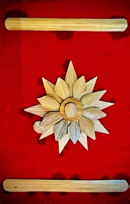 Jhulki Bamboo Flower Scenery (Red)
