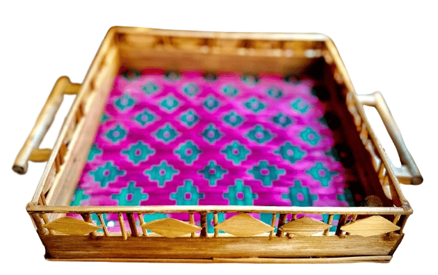 Jhulki Bamboo Colorful Tray