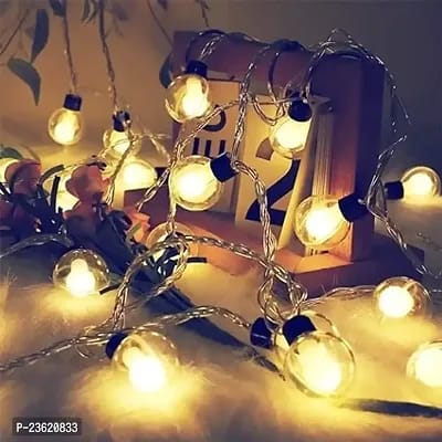 Warm White LED Double Ball String Lights 16 Bulb (3 Meter) for Home Decoration