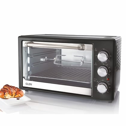 Glen Multi Function OTG (Oven Toaster Griller) 30 Litre 1200 Watt with Rotisserie and Convection Fan, 60 Minutes Timer (5030, BLRC)