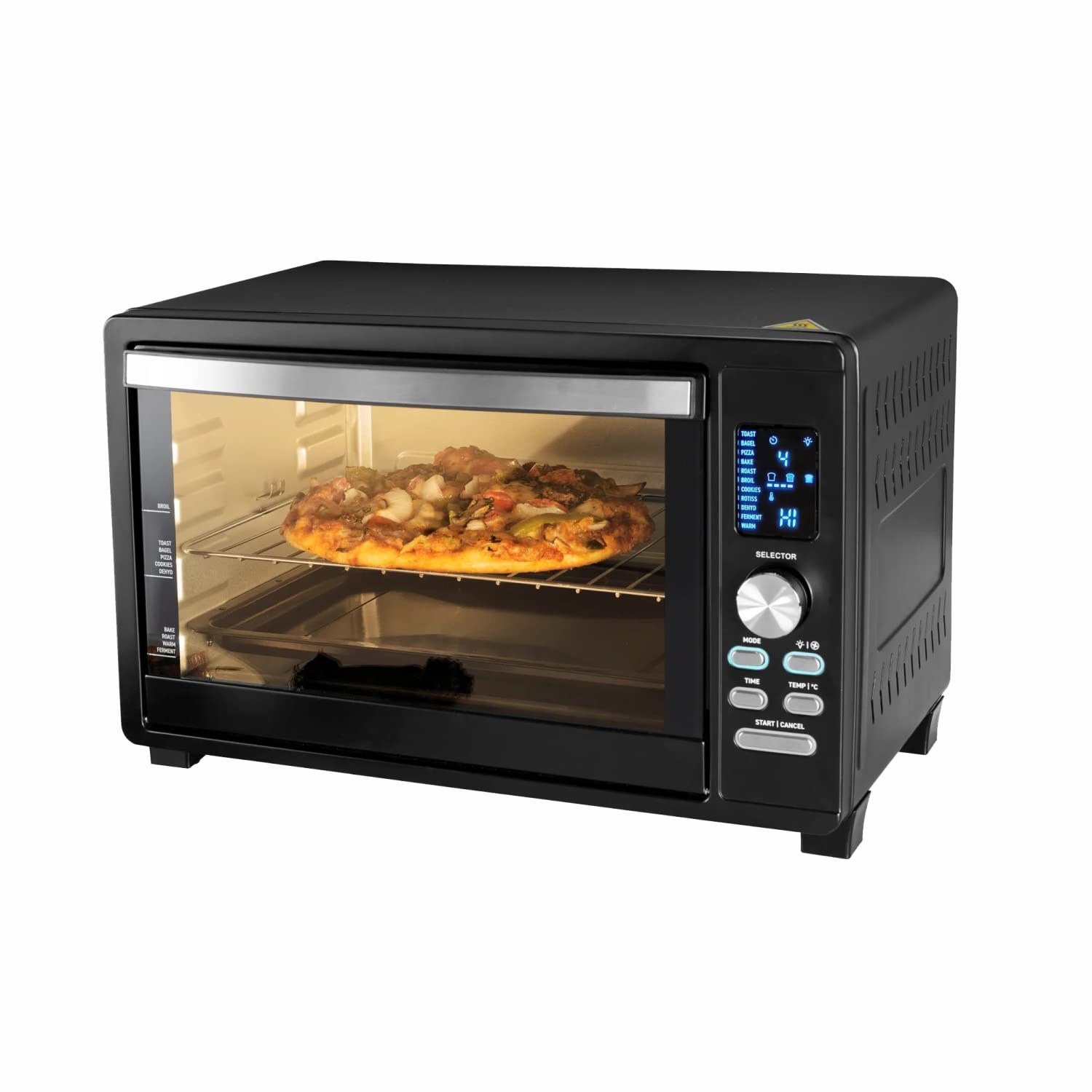 Glen OTG Oven 33 Litres, 1500W Power Digital, Full Back Convection, Motorized Rotisserie, Black (5033DIGI)