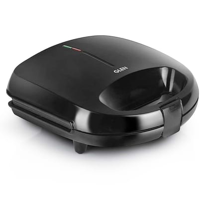 Glen Electric Sandwich Maker Grill and Toast with Non Stick Coating Plates, 750W Black (3024BGRILL) 2 Years Warranty