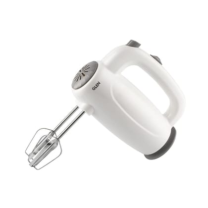 Glen Electric Hand Mixer 125 W 2 Beaters with 5 Speed Settings - White (4059)