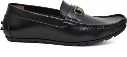 Synthetic Leather |Lightweight|Comfort|Daily Use Loafers For Men (Black) Loafers For Men  (Black)