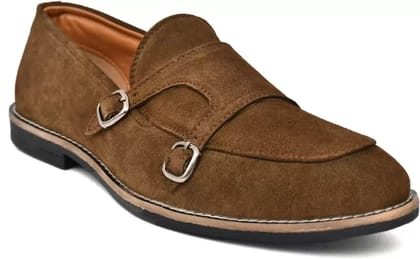 Men's Italian Suede Leather Loafer With Tassel Moccasin Shoes Loafers For Men  (Natural)