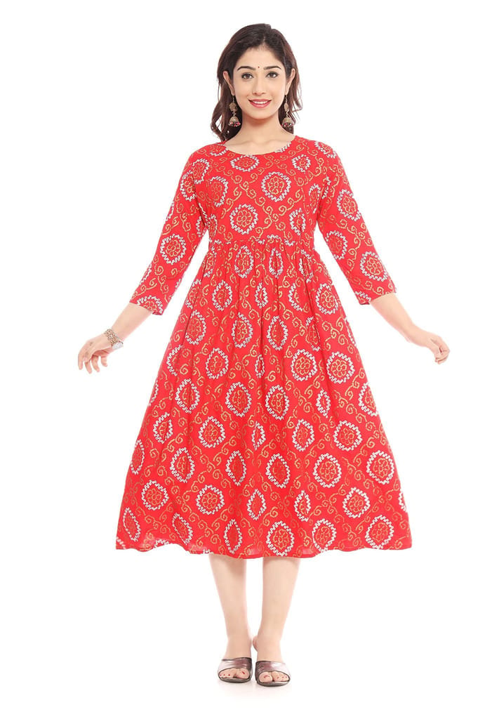 MANMAYEE Women's Rayon A-Line Feeding Kurti | Feeding Kurti for Womens - Kurtas & Kurta Sets | Buy online on ZillyBuy