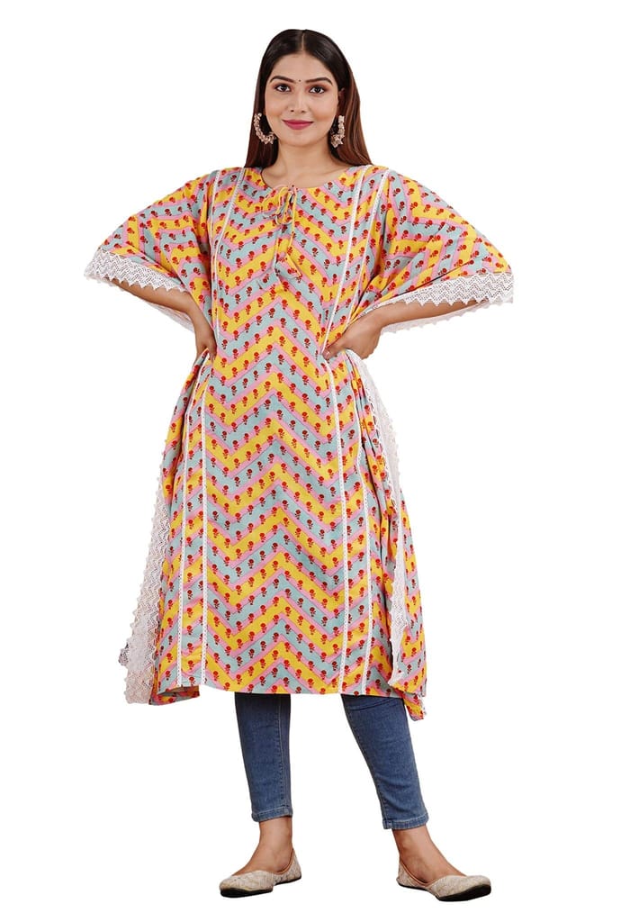 MANMAYEE Women's Rayon Printed Kaftan | Kaftan's - Dupattas & Shawls | Buy online on ZillyBuy