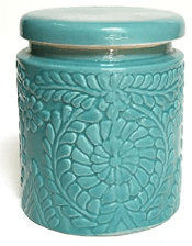 Vintage Bright Matt Ceramic Pickle Jar