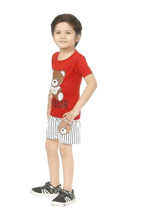 REYANSH CREATIONS Kids Casual T-Shirts and Trouser Pant II Printed Full Length Clothing Set for Boys