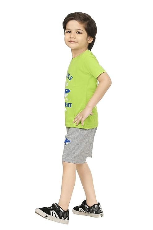 RC REYANSH CREATIONS Printed Half Length Clothing Set for Boys I Summer Wear Clothes