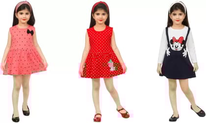 Reyansh Creations  Girls Casual Dress Dress  (Multicolor)