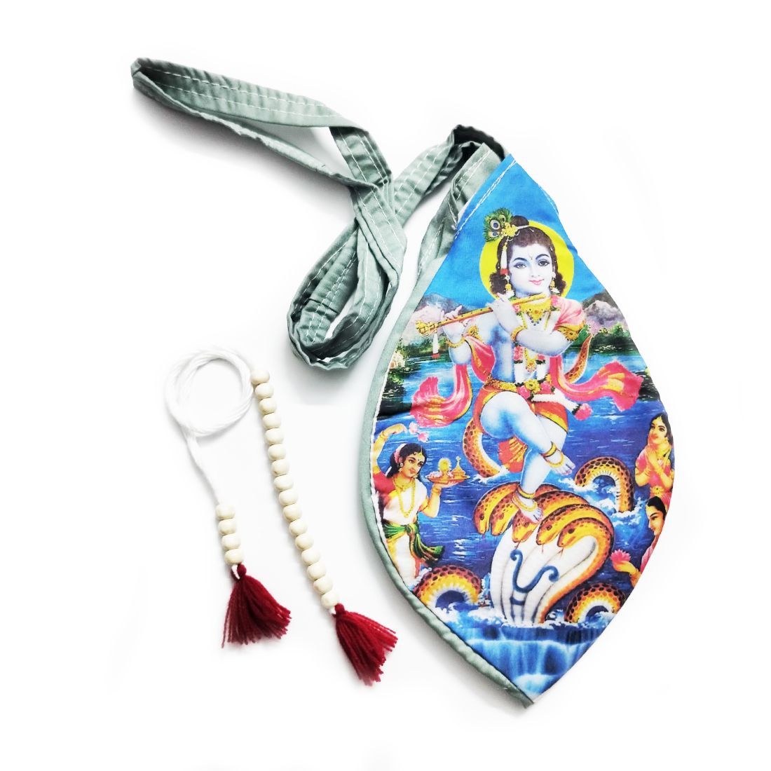 Buy MAYAPURI Krishna & Vasudeva Print Chanting Bag/Japa Bag with Sakshi  Mala Online at Low Prices in India - Amazon.in