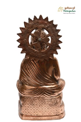 POOMPUHAR BLACKMETAL 20 INCH BUDDHA