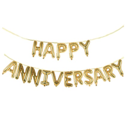 F C Fancy Creation Happy Anniversary Decorations Foil Balloon for Home Decoration 16" Size for Wife Husband/Aniversary/Bedroom, Room Decorating Items/Marriage Theme Decorative