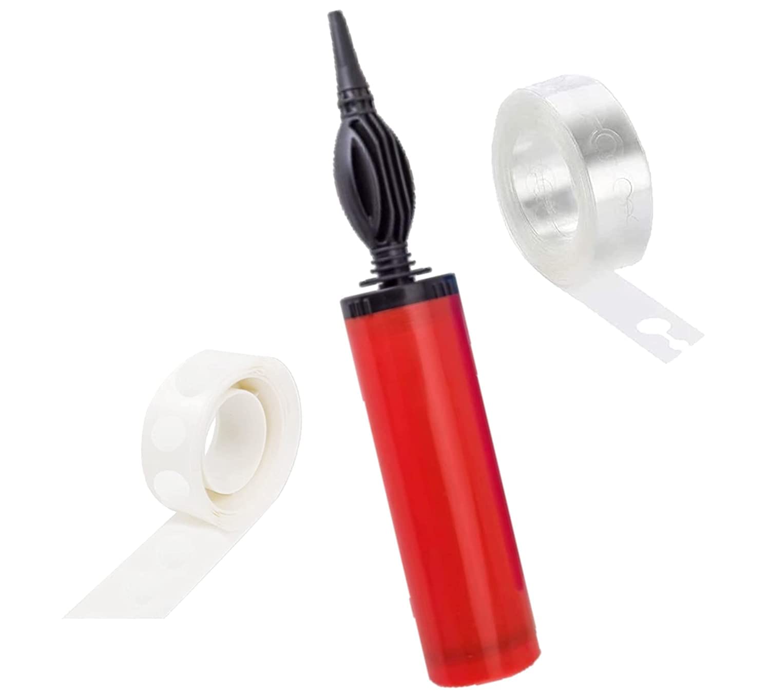 F C Fancy Creation Air Balloon Pump with Glue dot and Balloon Arch Strip for Foil Balloons and Inflatable Toys Party Accessory (Pump, Glue Dots, Balloon Arch Strip, Multicolour )