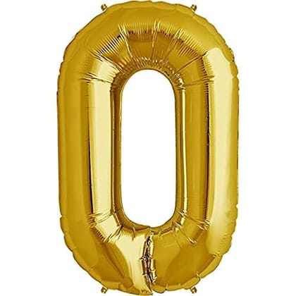F C Fancy Creation Solid 1 Number Numeric Digit Gold Foil Balloon 16" Inch Party Decoration Supplies