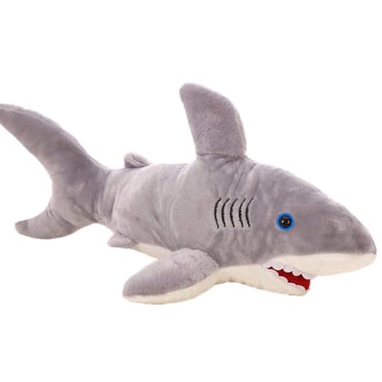 F C Fancy Creation Shark Soft Toy Stuffed Plush Toy for Kids - (42 cm) Gray