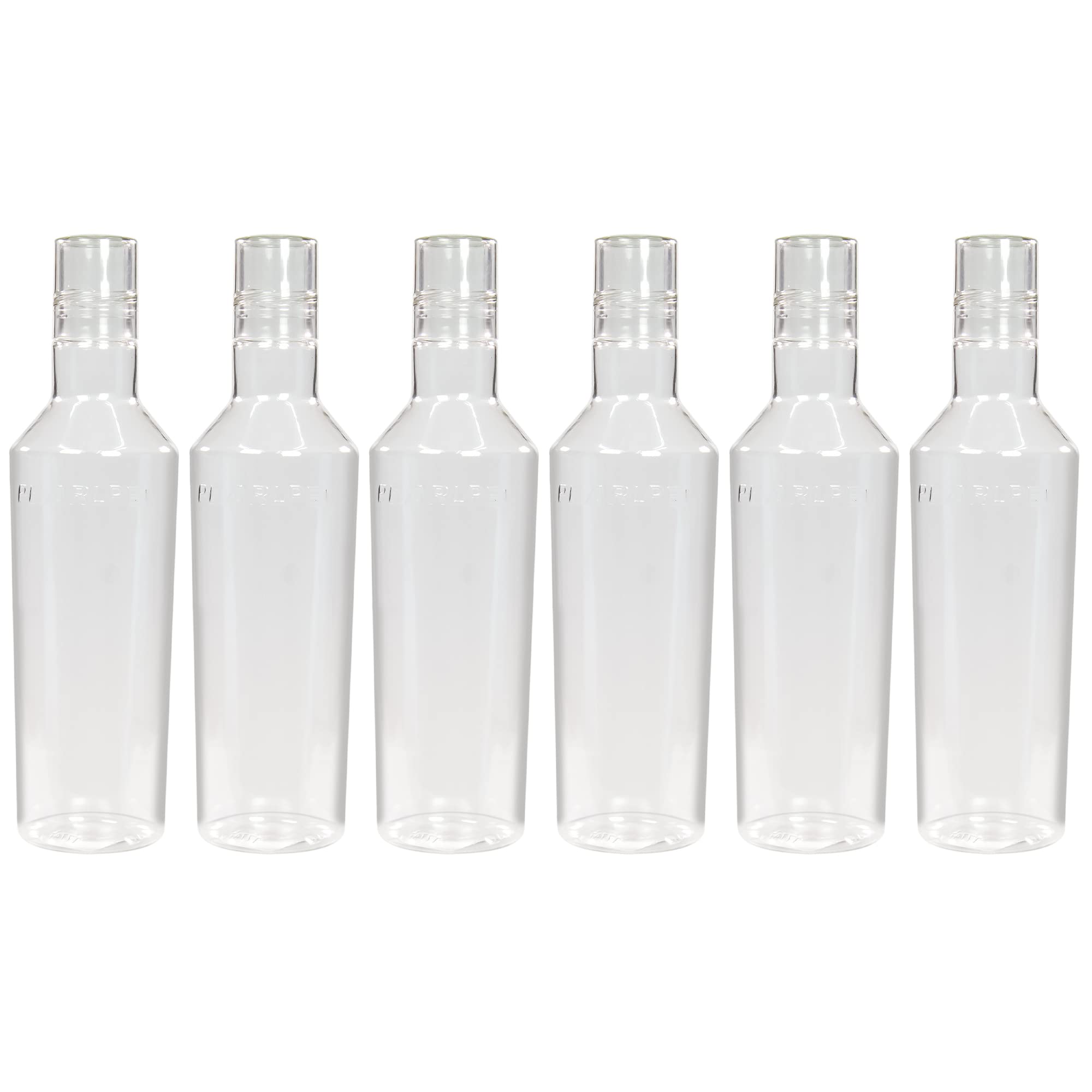 PEARLPET Nile BPA-free Plastic Water Bottle Set of 6 Pcs, Each 1000ml, Green