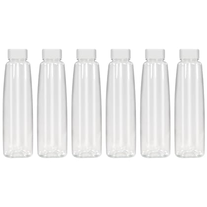 PEARLPET Kohinoor BPA-free Plastic Water Bottle Set of 6 Pcs, Each 1000ml, Transparent