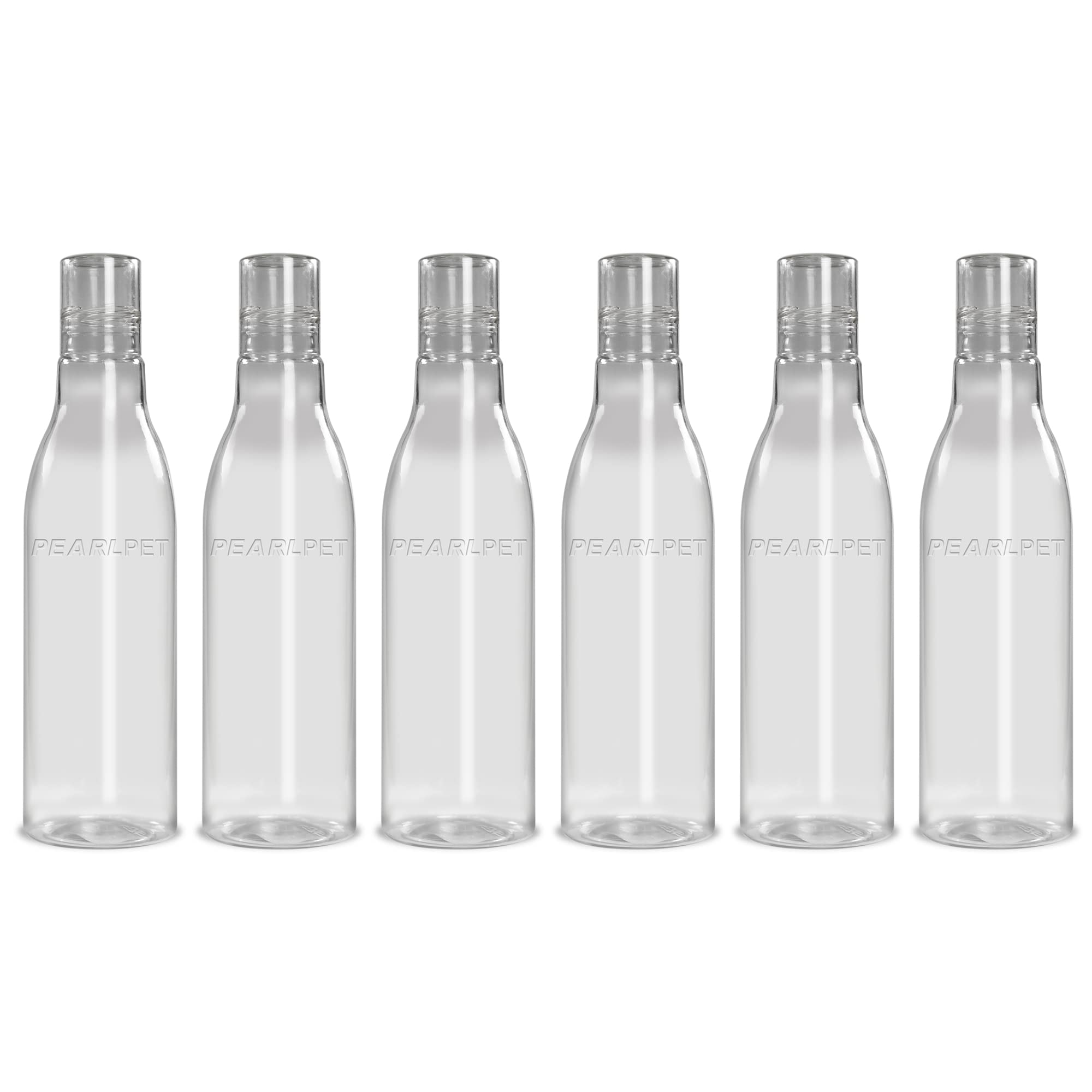 PEARLPET Delight BPA-free Plastic Water Bottle Set of 6 Pcs, Each 1000ml, Green