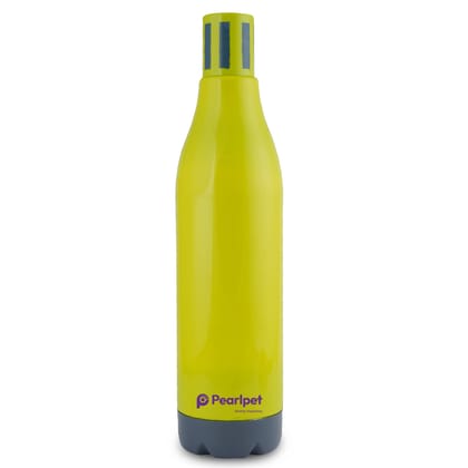 PEARLPET Unbreakable Freezer Safe PU Insulated Cold Water Bottle, 1100ml, Olive Green