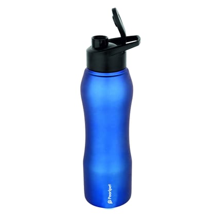 PEARLPET PROCASA Sportskool Slim Stainless Steel Single Wall Water Bottle, 1 Piece, 750ml, Blue Colour
