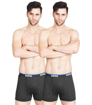 NRG Mens Cotton Assorted Colour Without Pocket Trunks ( Pack of 2 Coffee Brown - Coffee Brown ) G11