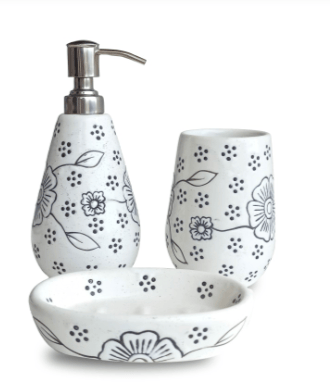 Ceramic Unique Designed Bathroom Accessories Set