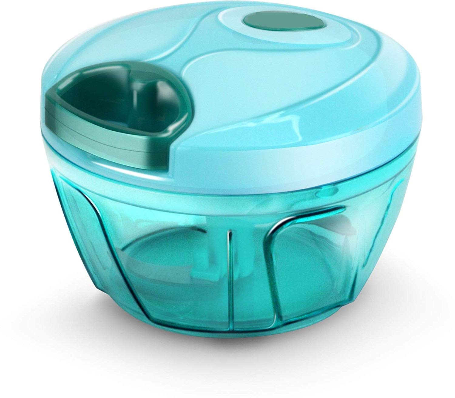 Opera Plastic Mini Handy and Compact Chopper with 3 Blades for Effortlessly Chopping Vegetables and Fruits for Your Kitchen (Green, 400 ml)