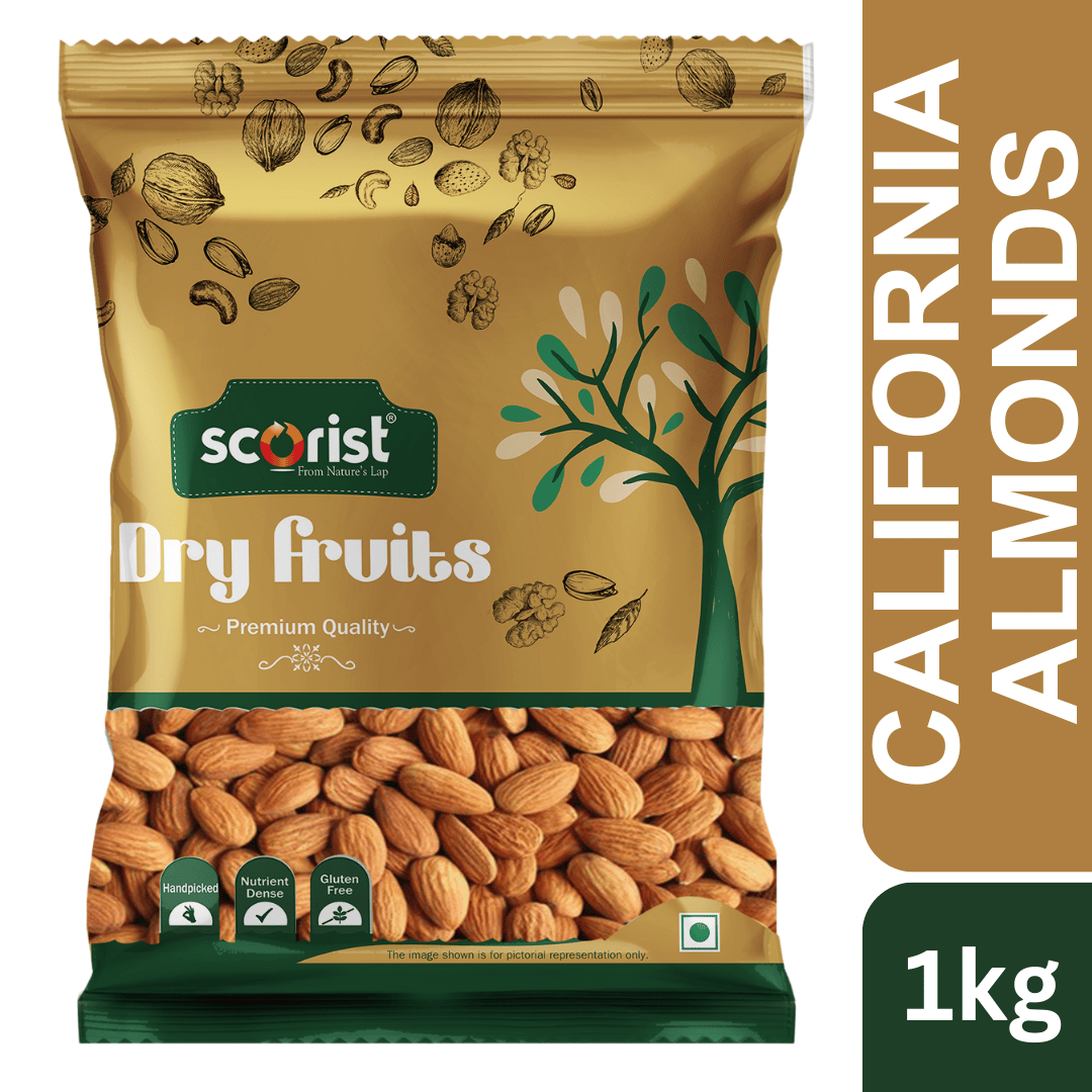 Scorist Popular California Almonds 1000g (1kg)