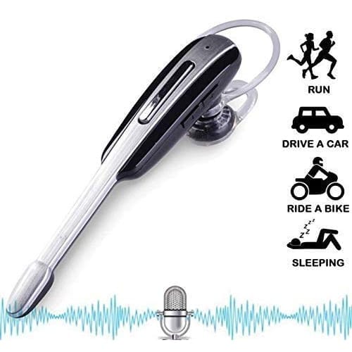 Ekdant HM1000 Mono Bluetooth 4.1 Wireless Headset with Microphone for All Android & iOS Devices