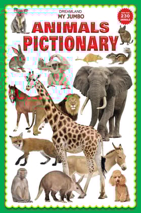 Animal Jumbo Pictionary - A3 Size Book with Big Pictures for Early Learners [Paperback] Dreamland Publications
