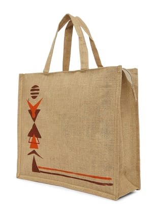 Tisser Jute long lasting Wari Handpainted Shopping bag