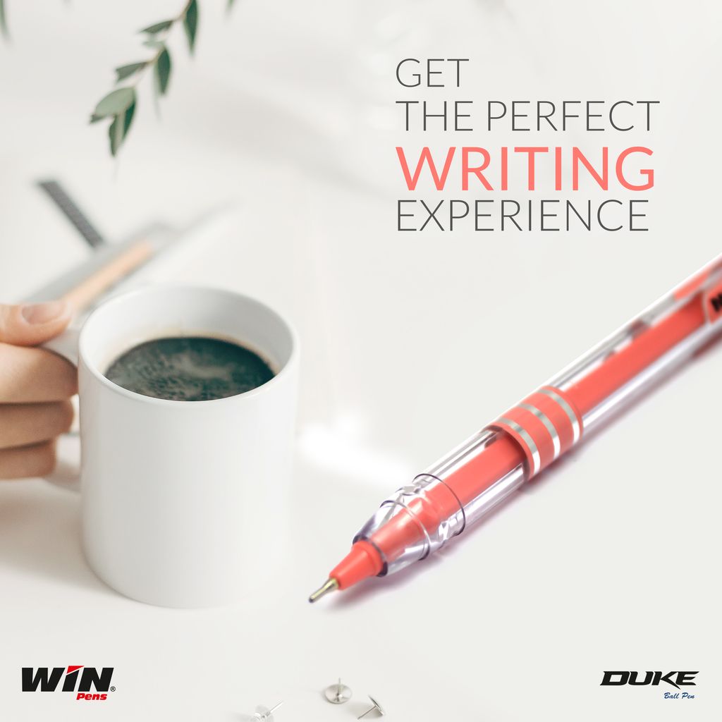 Win Duke Ball Pens | 60 Blue Pens | Assorted Body in 5 Pastel Shades | Lightweight & Colourful Body | 0.7mm Tip | Smooth Writing | School, Office & Business | Pens for Students