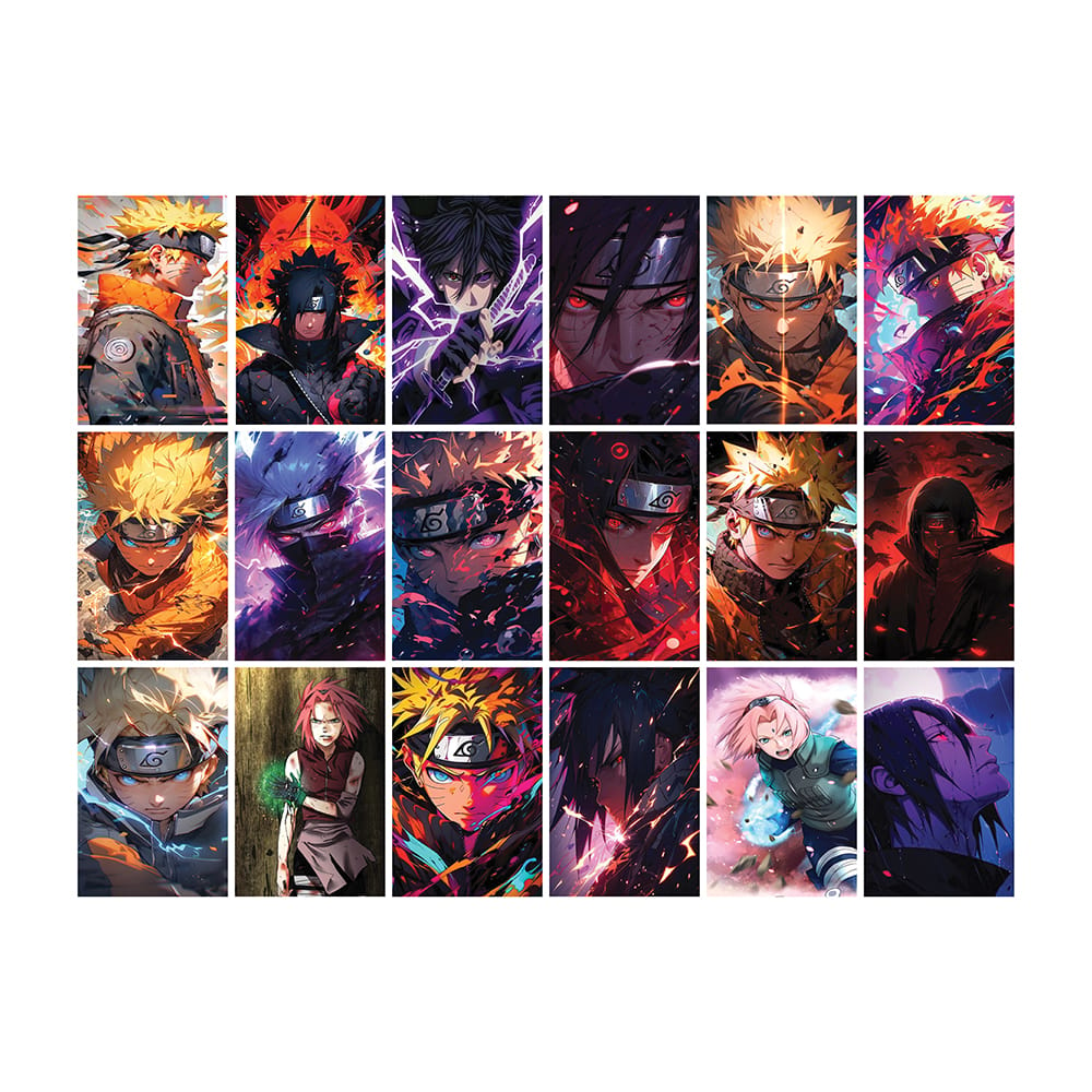 naruto wall art poster print naruto vs sasuke 12x18 naruto