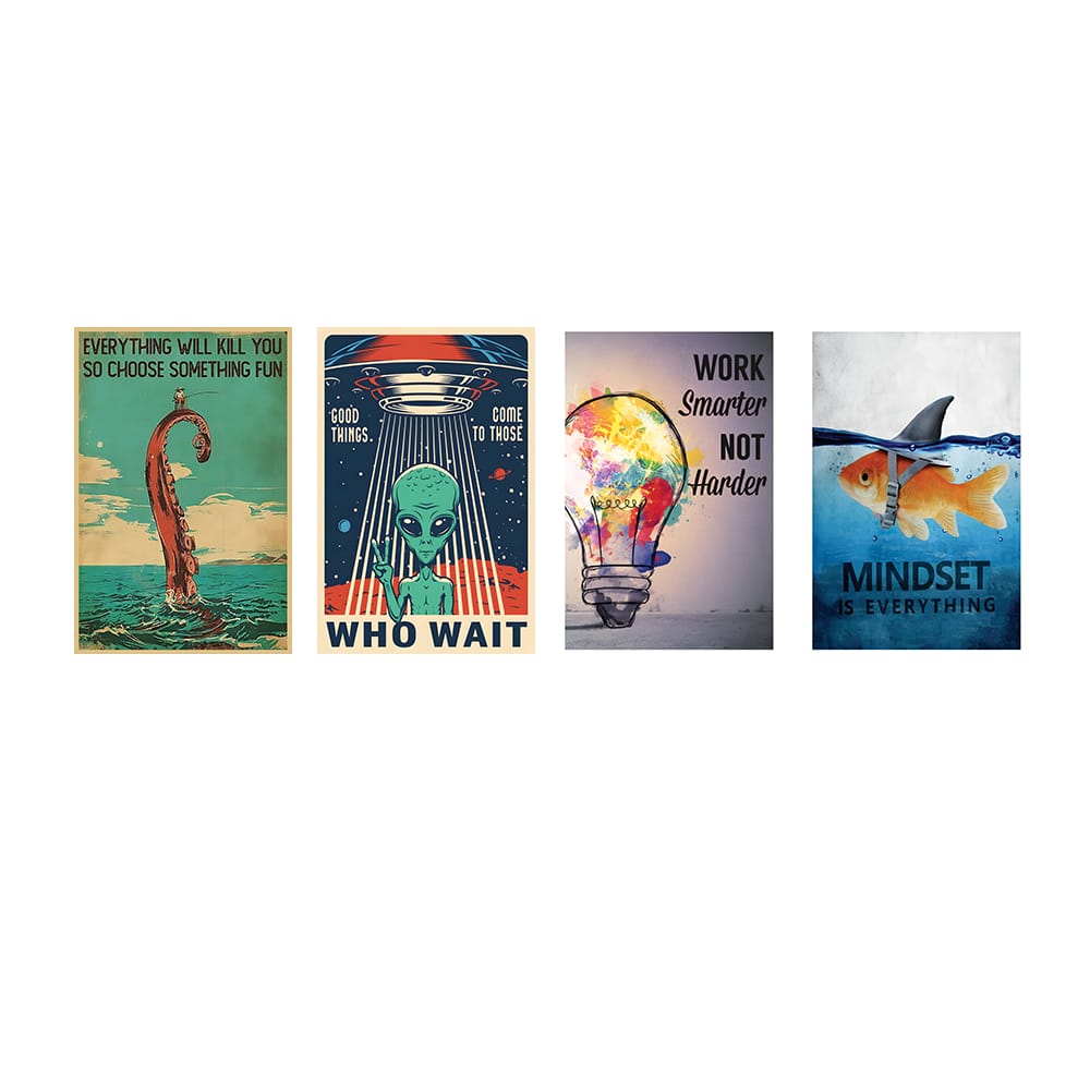 Motivational Poster Set Of 4 Posters - A Difference Maker's Journey