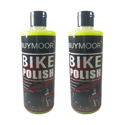BUYMOOR Premium Bike Polish - Ultimate Shine & Protection for Your Motorcycle 500 ML ( Pack Of 2)