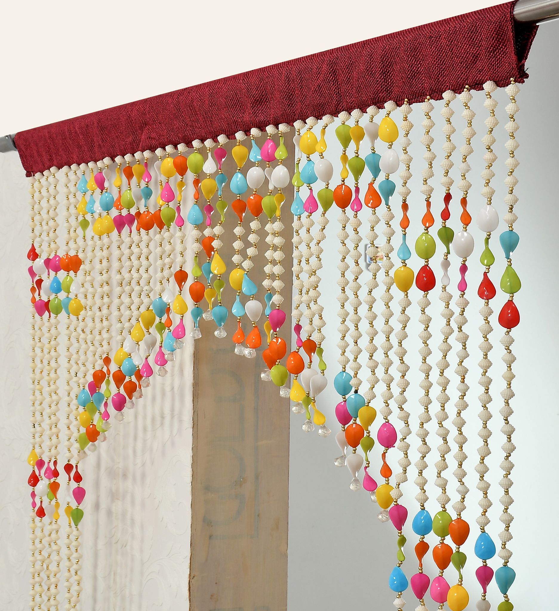 AFSN HOME Polyvinyl Chloride Hanging Beads Curtain for Living Room