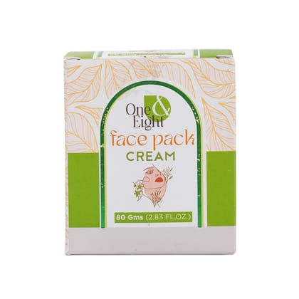One & Eight Sandalwood Face Pack for Oil Control, Dirt & Acne| Suits All Skin Types| Hydrates & Moisturizes Dry Skin| Exfoliation| Clay Mask| Paraben-Free| No Silicones| No Sulphates
