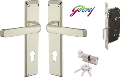 Godrej Door Lock Set - Steel Metallic - 200 mm - 1CK