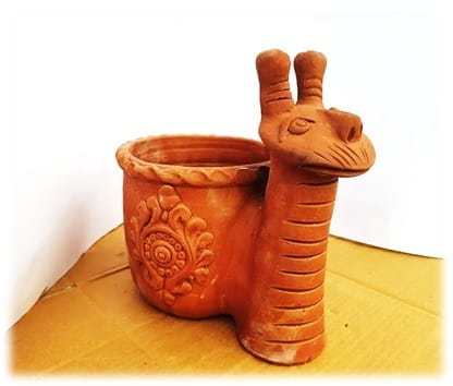 BAPCL 10 Inch Terracotta Snail Pot for Home & Garden Indoor Outdoor Decorative Items