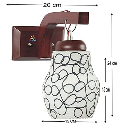 Axutum Latest Wall lamp Wall Decorative Lamp for Home Living Room Bedroom Classic Sconce Antique Lamp Set of 2 Brown Color