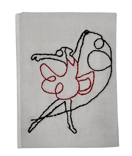 Nirjhari Crafts Handmade Embroidery Diary In a Dancing Doll Design - Stationery | Buy online on ZillyBuy